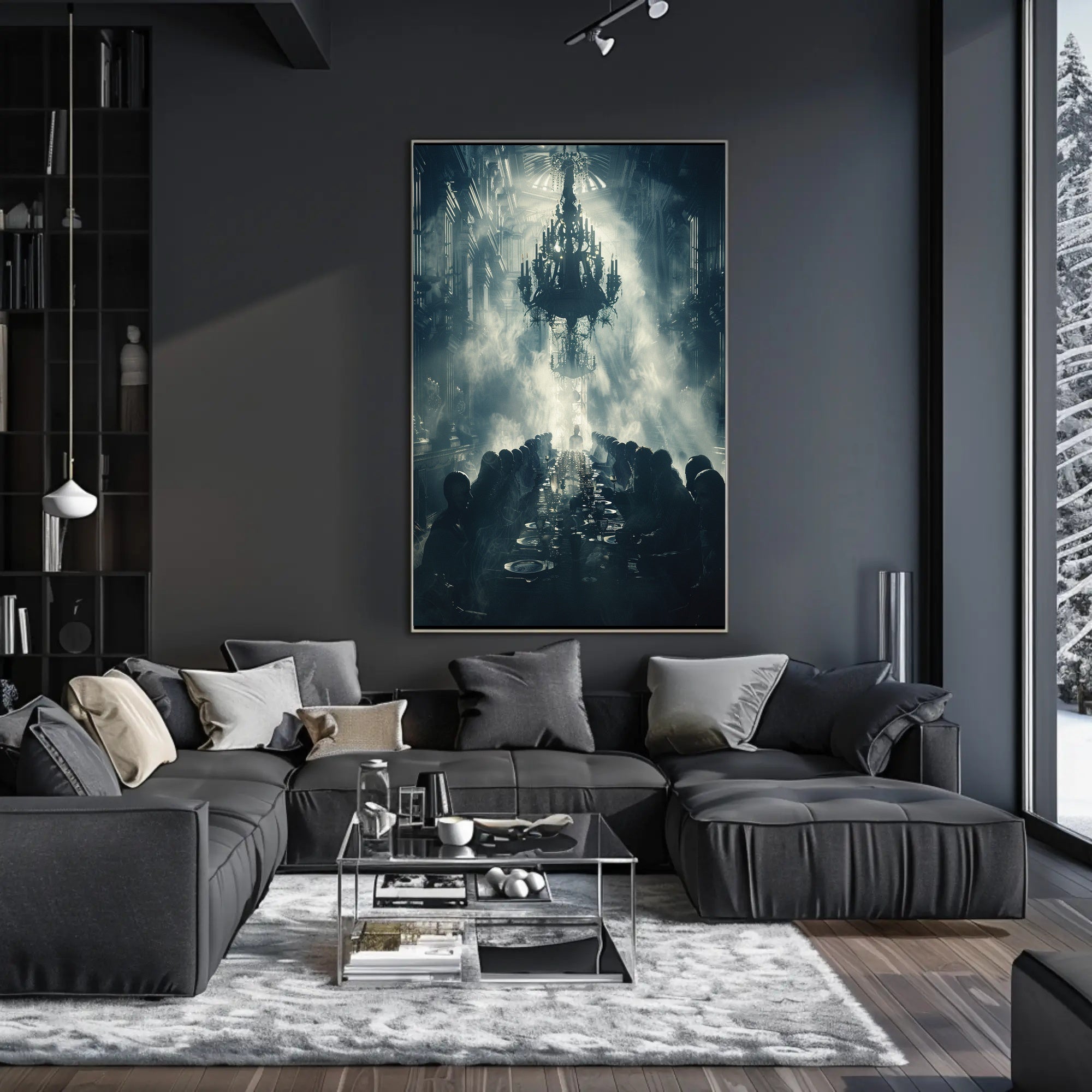 Atmospheric Victorian Gothic Scene: Cultural or Heritage Poster PosterGoat