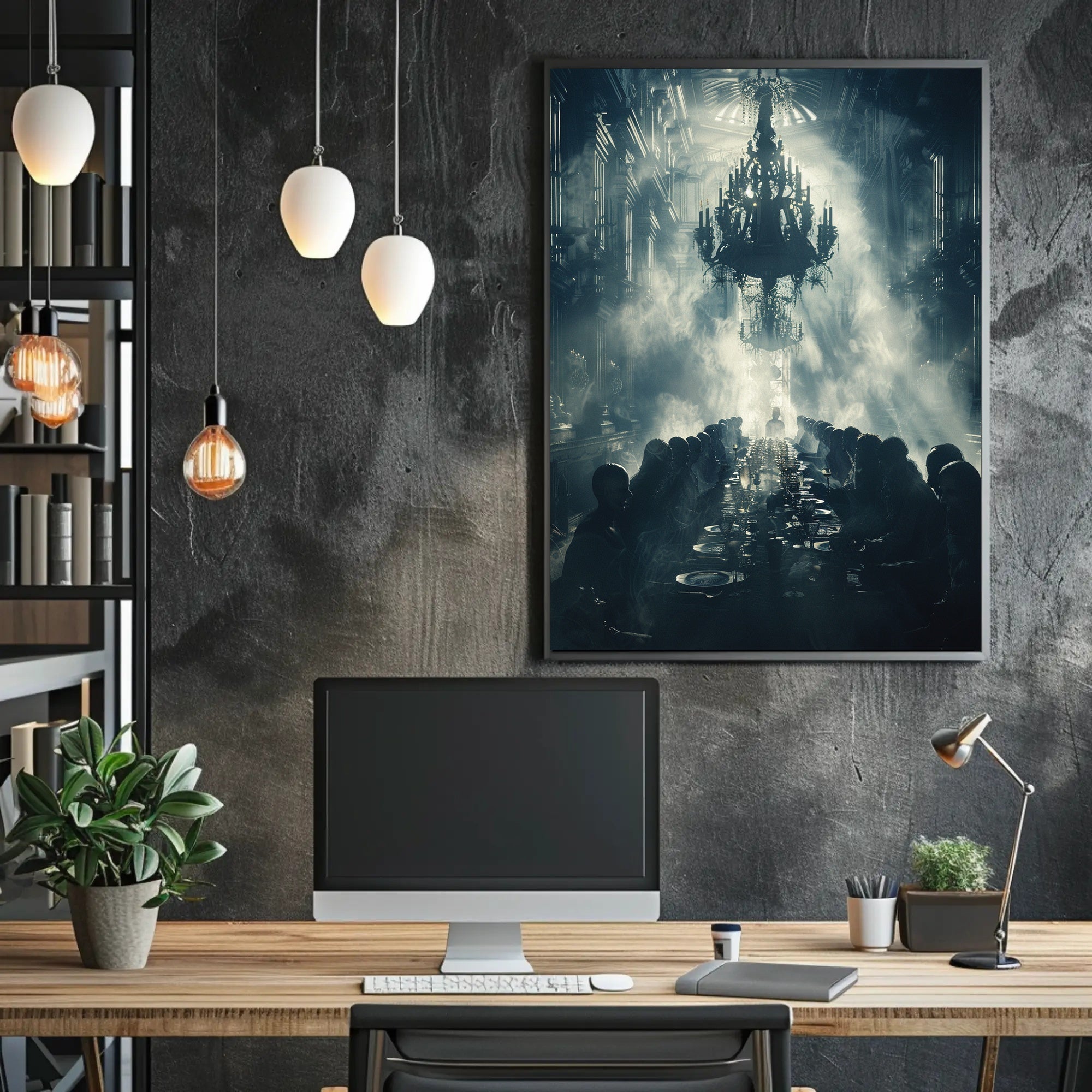 Atmospheric Victorian Gothic Scene: Cultural or Heritage Poster PosterGoat