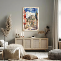 Aubagne's Charming Street Scene: A Vibrant Travel Poster PosterGoat