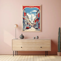 Aubervilliers Street Scene: Nostalgic Urban or Cityscape Poster PosterGoat