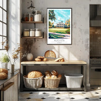 Augusta Georgia Clubhouse Golf Scenic Sports Poster PosterGoat