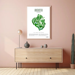 Augusta National Golf Course Watercolor Illustration Sports Poster PosterGoat