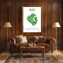 Augusta National Golf Course Watercolor Illustration Sports Poster PosterGoat