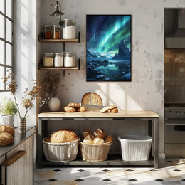 Aurora Borealis Arctic Landscape Art Print - National Park Poster PosterGoat