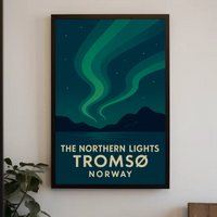Aurora Borealis Tromsø Norway Travel Poster PosterGoat