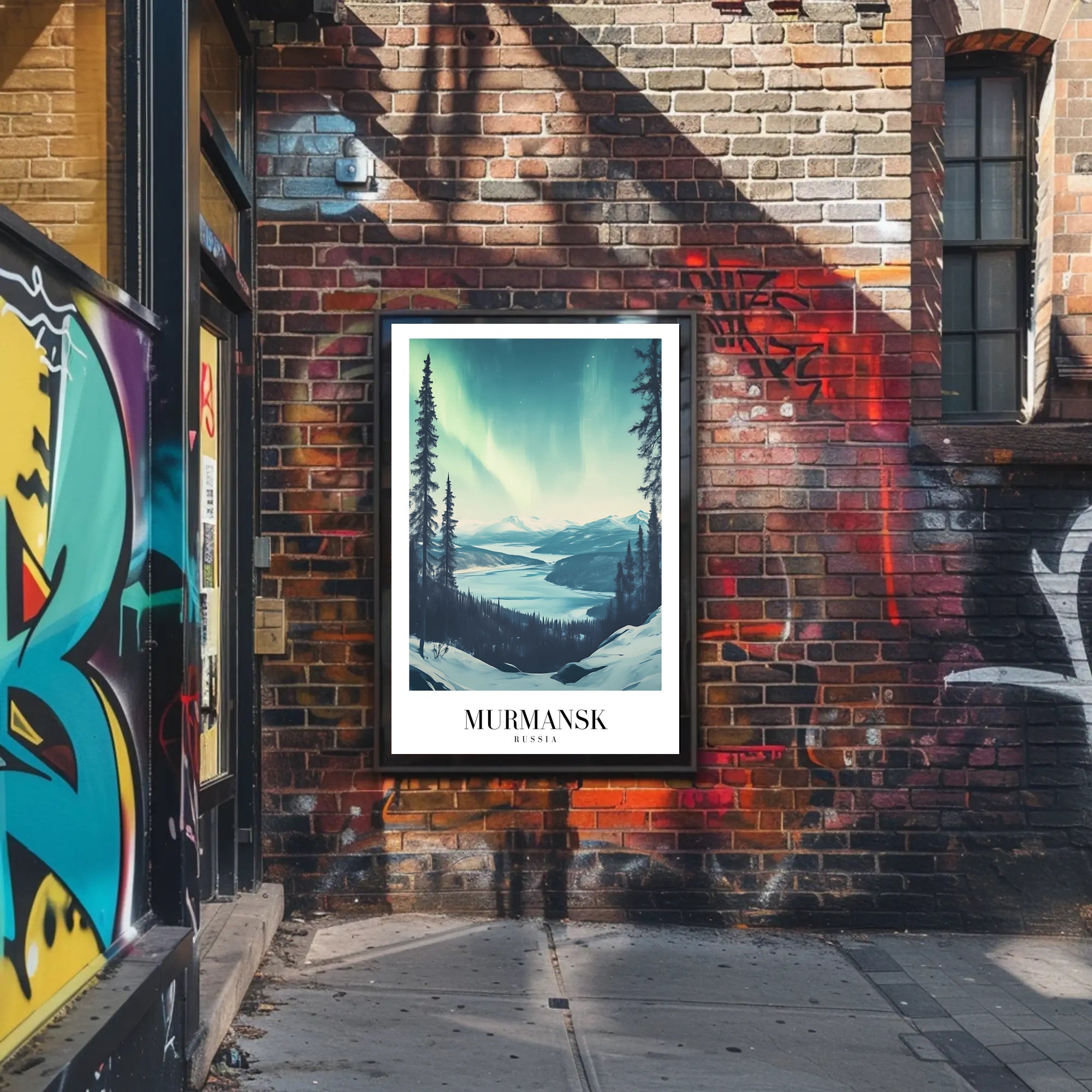 Aurora Over Murmansk Scenic Travel Poster PosterGoat