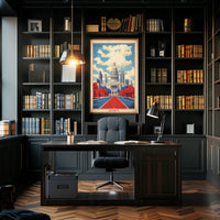 Austin Capitol Vintage Style Urban or Cityscape Poster PosterGoat
