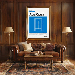 Australian Open Legacy Sports Poster PosterGoat