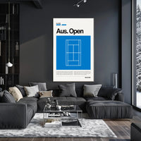 Australian Open Legacy Sports Poster PosterGoat