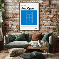 Australian Open Legacy Sports Poster PosterGoat