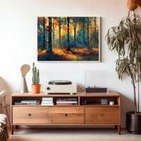Autumn Forest Impressionism: Abstract or Artistic Poster PosterGoat