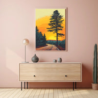 Autumn Forest Path Fine Art Print PosterGoat
