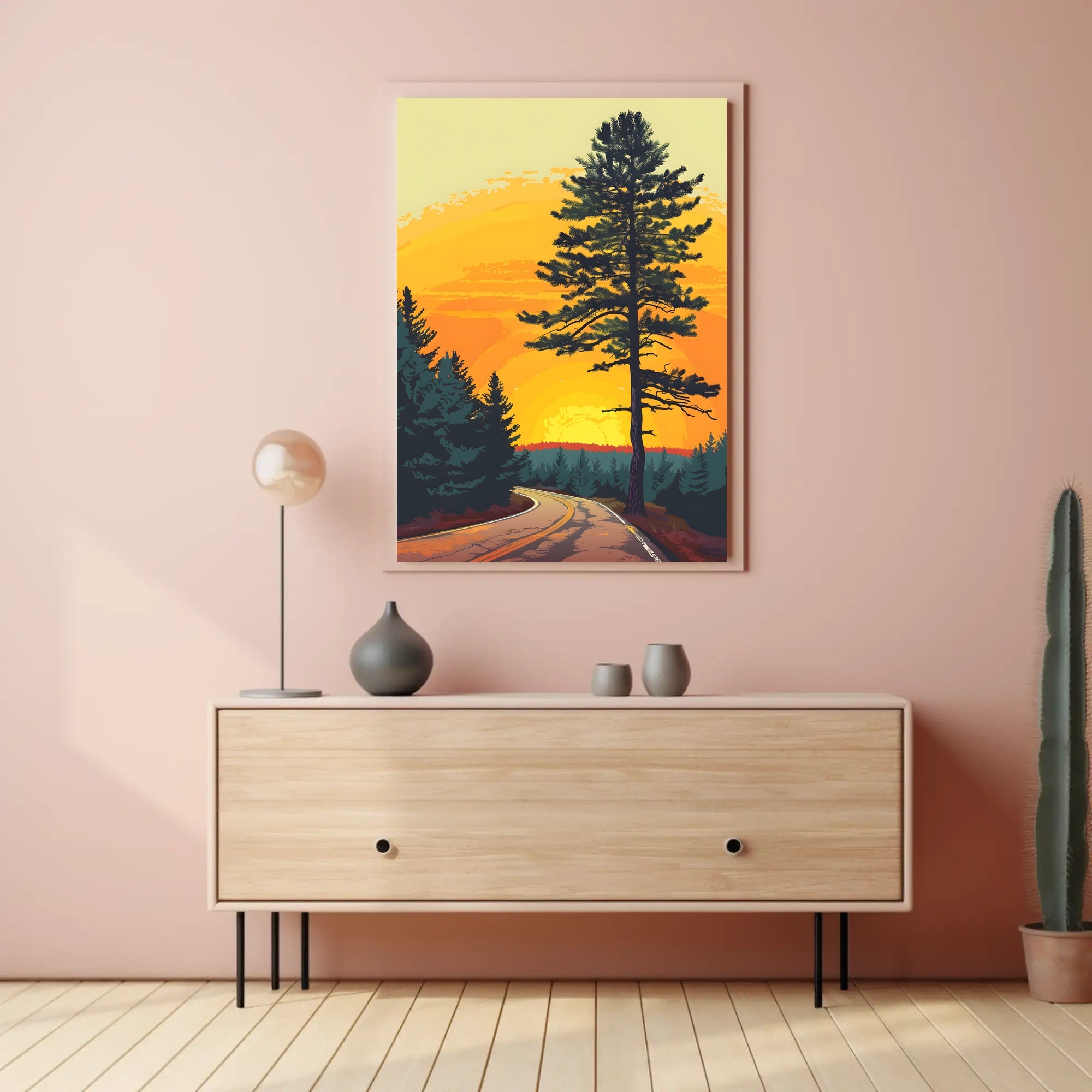Autumn Forest Path Fine Art Print PosterGoat