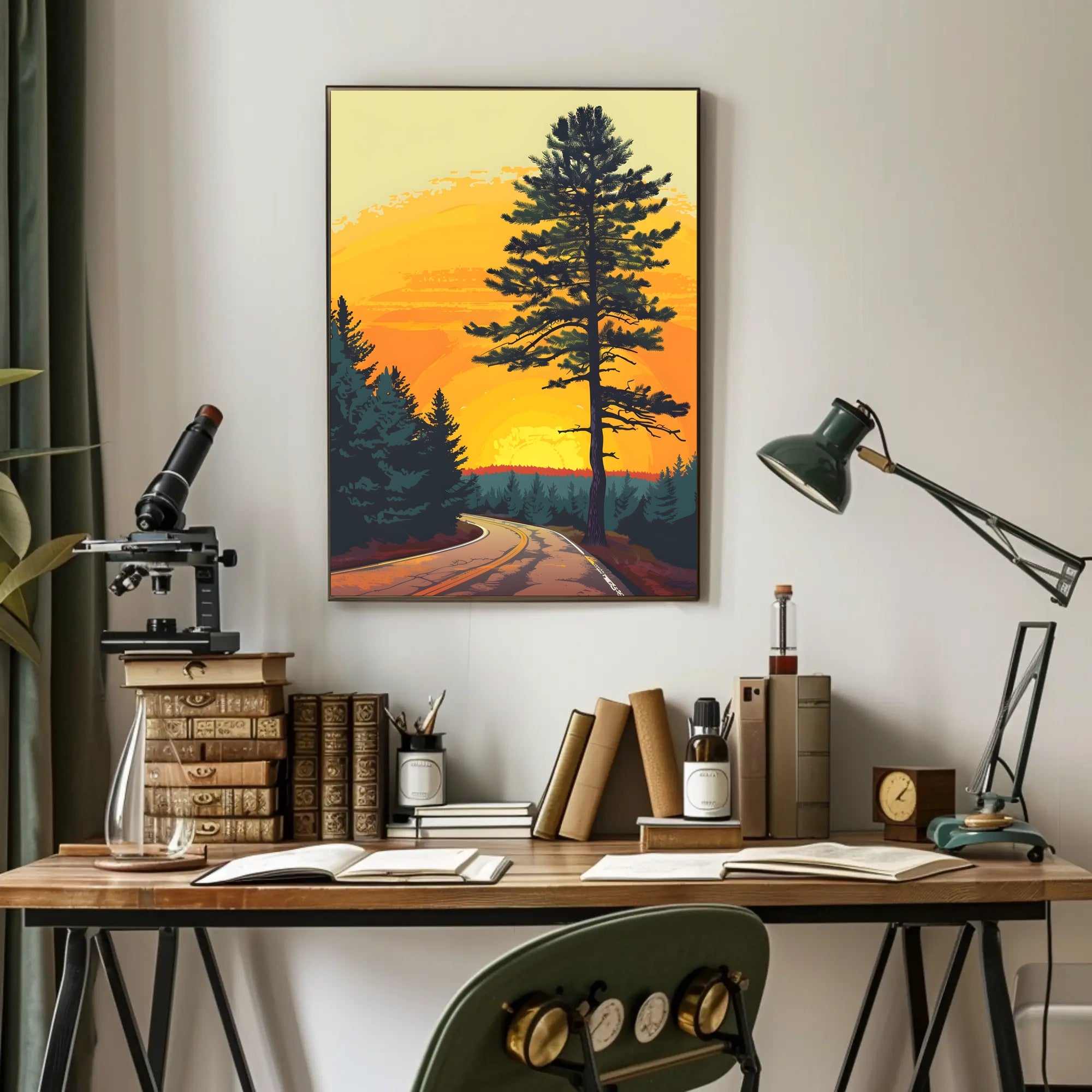 Autumn Forest Path Fine Art Print PosterGoat