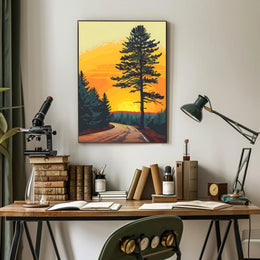 Autumn Forest Path Fine Art Print PosterGoat