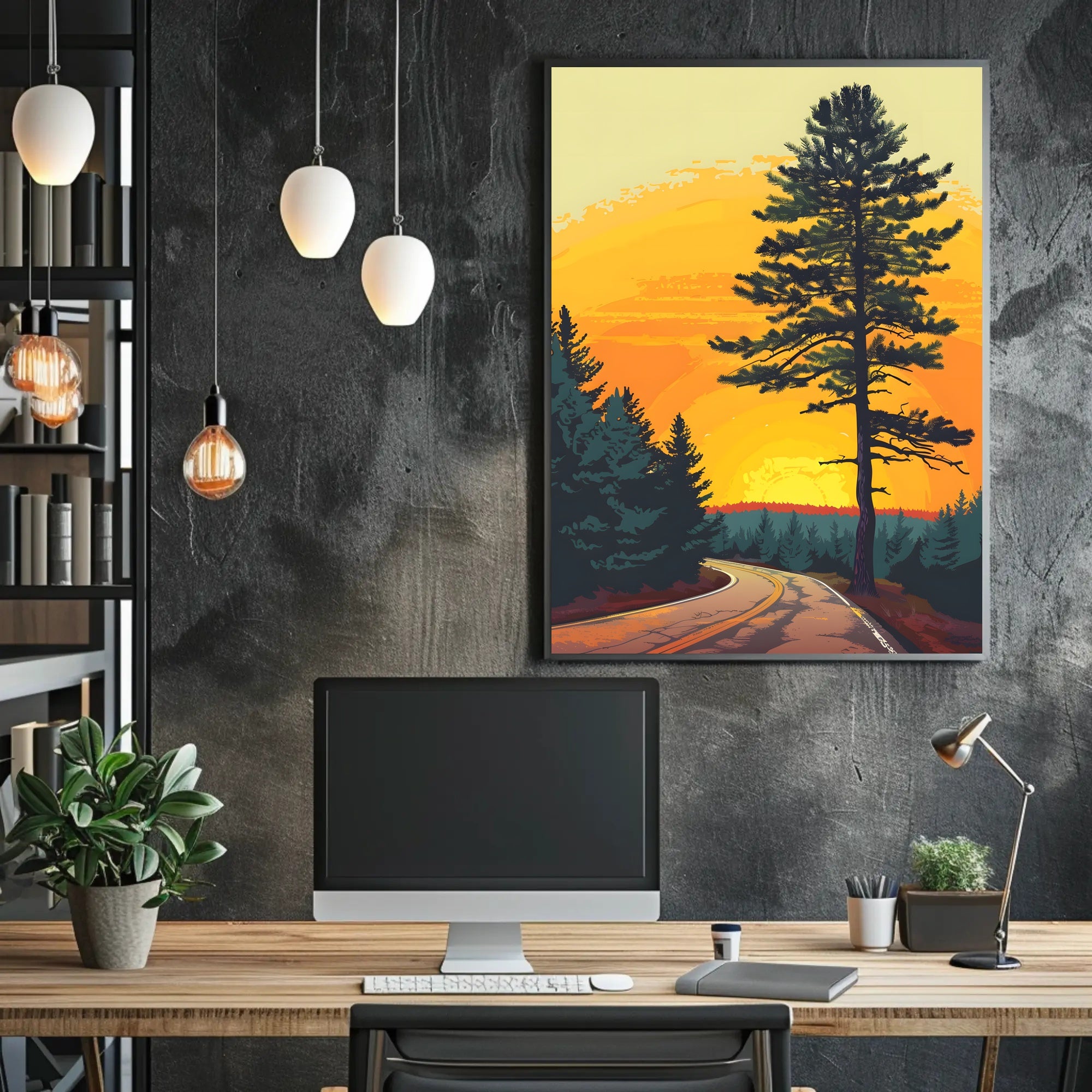 Autumn Forest Path Fine Art Print PosterGoat