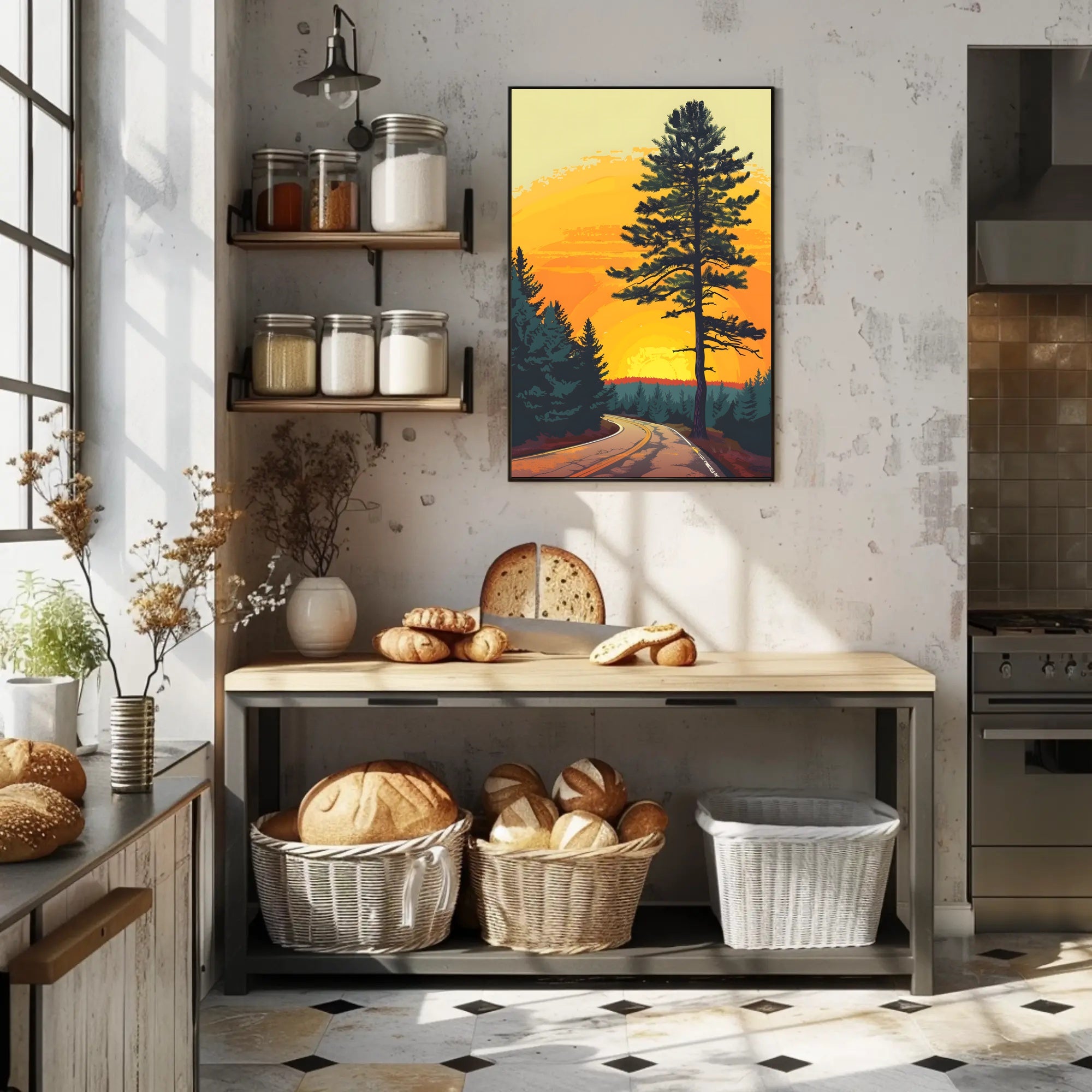 Autumn Forest Path Fine Art Print PosterGoat