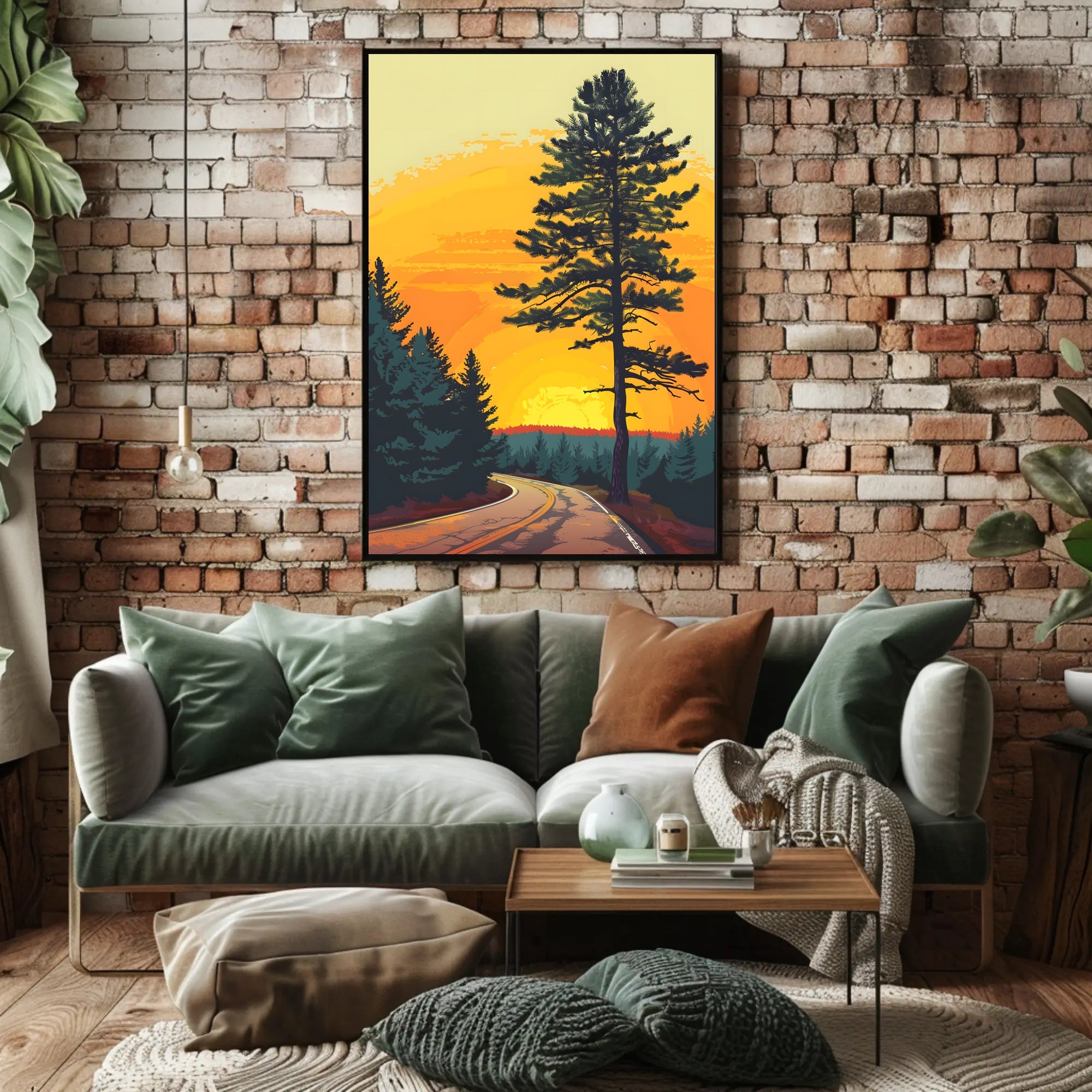 Autumn Forest Path Fine Art Print PosterGoat