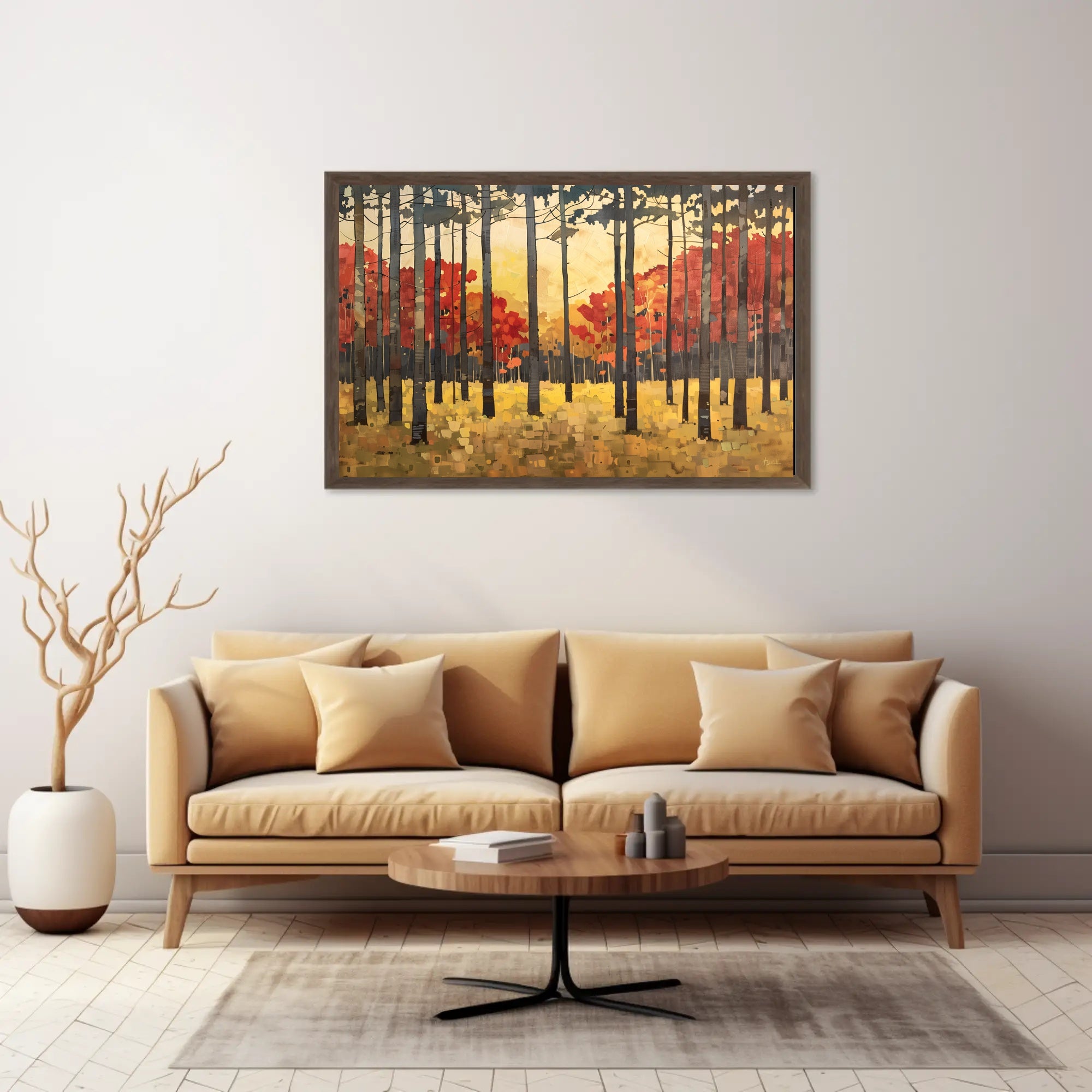 Autumn Forest Tranquility Abstract or Artistic Poster PosterGoat