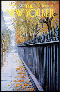 Autumn NYC Scene Urban Artwork Travel Poster PosterGoat