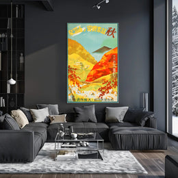 Autumn Tranquility in Japan: Nostalgic Travel Poster PosterGoat