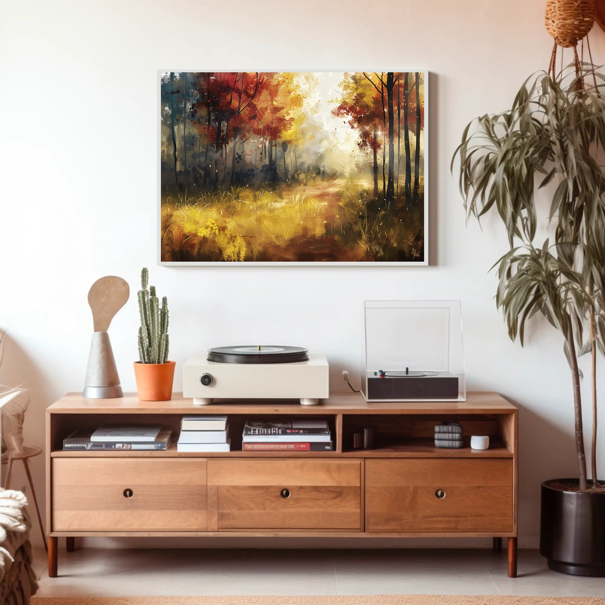 Autumn Tranquility in Nature: Abstract or Artistic Poster PosterGoat