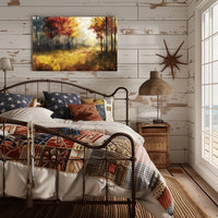 Autumn Tranquility in Nature: Abstract or Artistic Poster PosterGoat