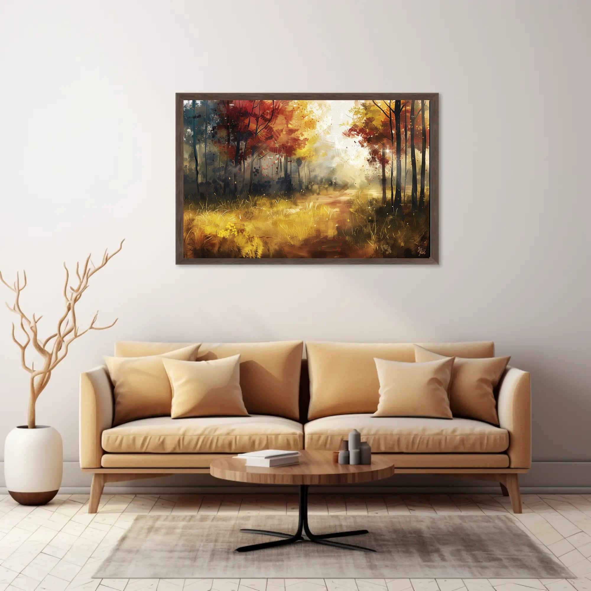 Autumn Tranquility in Nature: Abstract or Artistic Poster PosterGoat