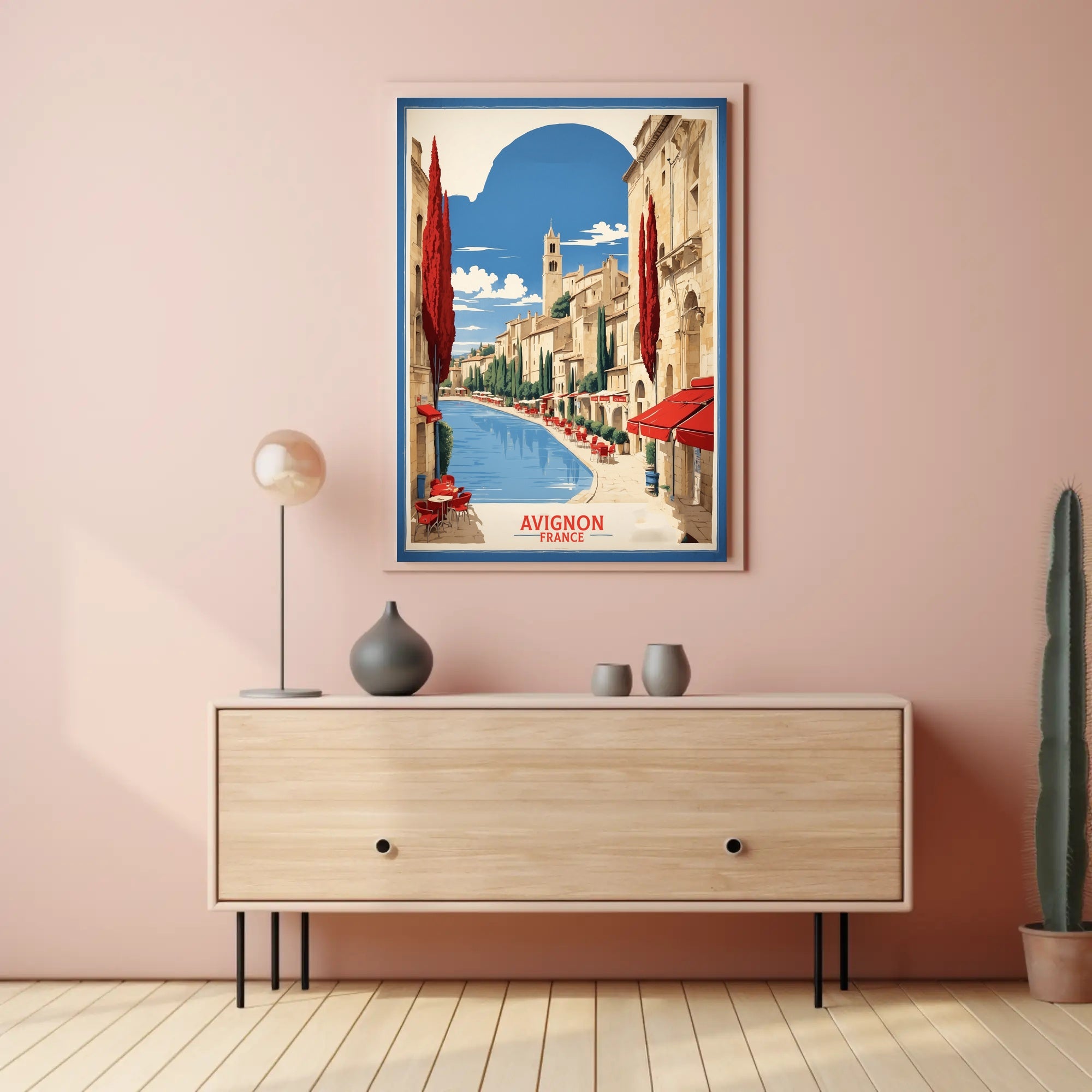 Avignon's Vintage Charm: Classic Travel Poster PosterGoat