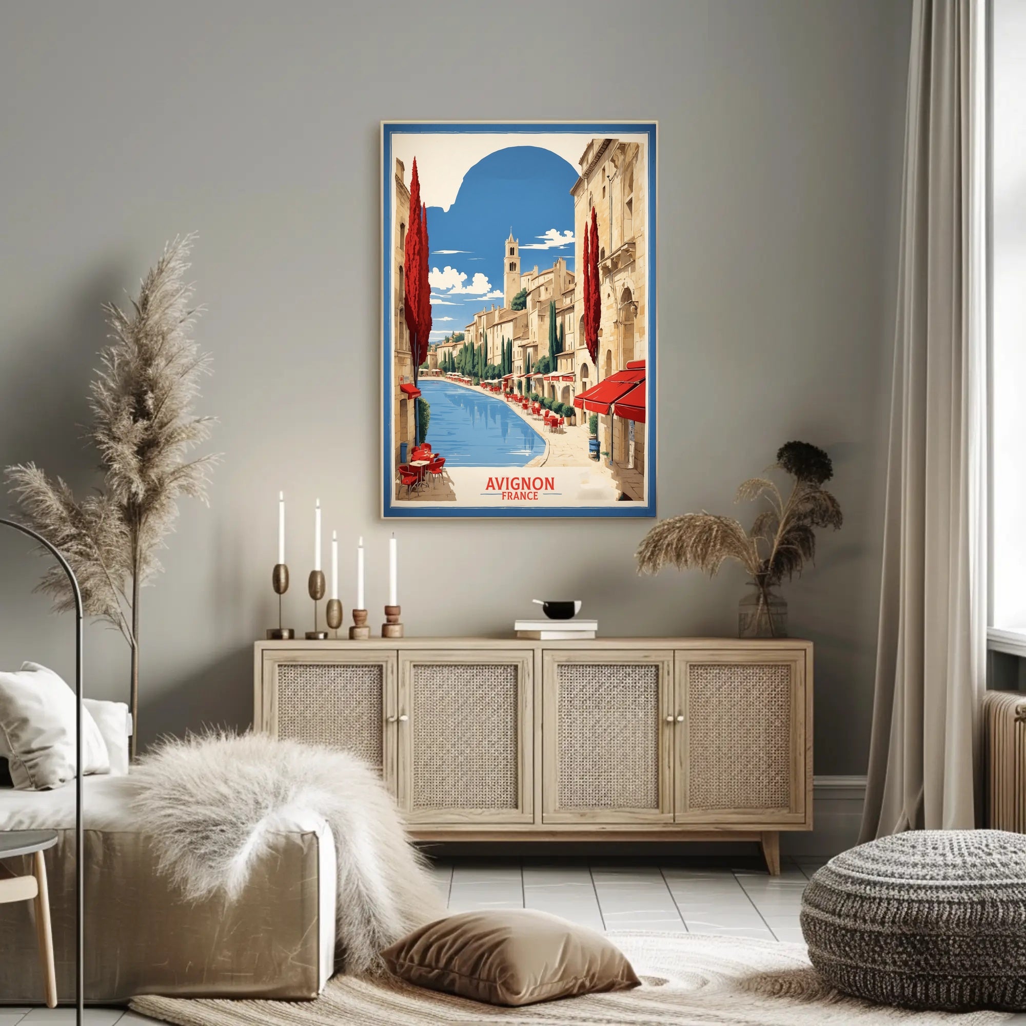 Avignon's Vintage Charm: Classic Travel Poster PosterGoat