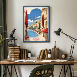 Avignon's Vintage Charm: Classic Travel Poster PosterGoat