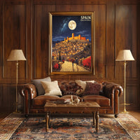 Ávila Nightscape Travel Poster PosterGoat