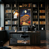 Ávila Nightscape Travel Poster PosterGoat