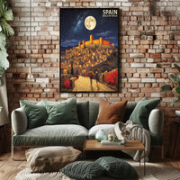 Ávila Nightscape Travel Poster PosterGoat