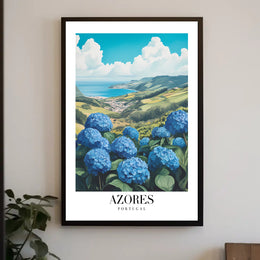 Azores Scenic Landscape Travel Poster PosterGoat