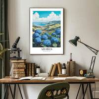 Azores Scenic Landscape Travel Poster PosterGoat