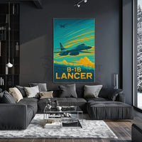 B-1B Lancer Supersonic Military Aircraft Poster PosterGoat