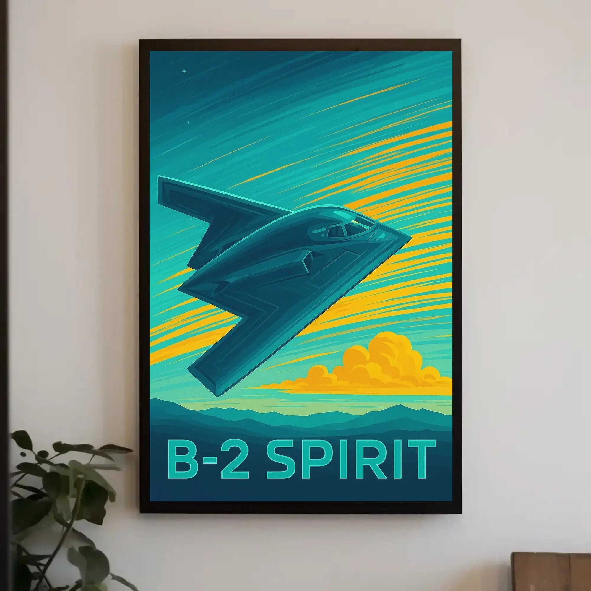 B-2 Spirit Modern Military Art Print PosterGoat