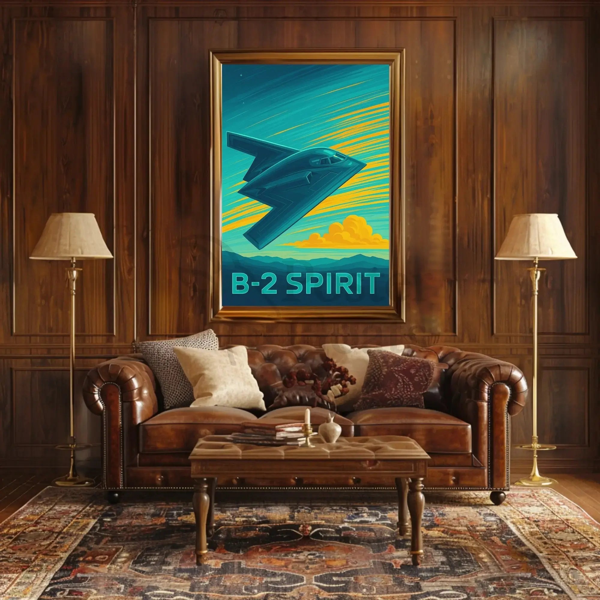 B-2 Spirit Modern Military Art Print PosterGoat