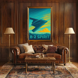 B-2 Spirit Modern Military Art Print PosterGoat