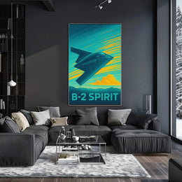 B-2 Spirit Modern Military Art Print PosterGoat