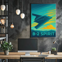 B-2 Spirit Modern Military Art Print PosterGoat