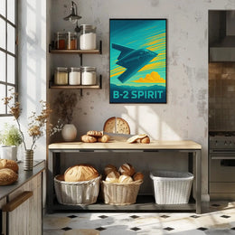 B-2 Spirit Modern Military Art Print PosterGoat