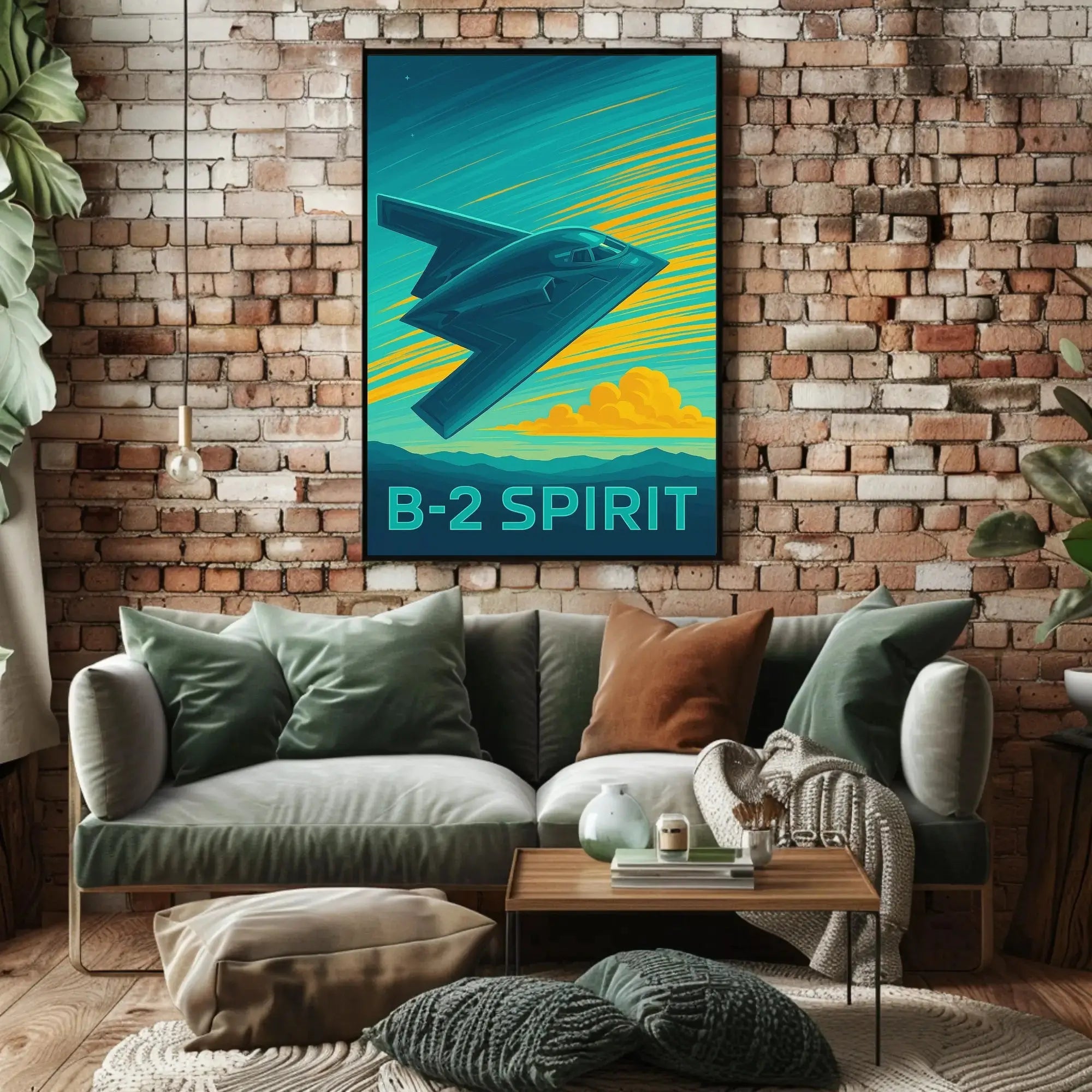 B-2 Spirit Modern Military Art Print PosterGoat