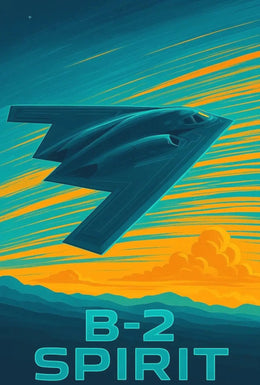B-2 Spirit Stealth Bomber Aviation Art Military Recruitment Poster PosterGoat