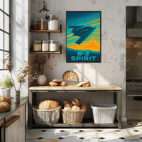 B-2 Spirit Stealth Bomber Aviation Art Military Recruitment Poster PosterGoat