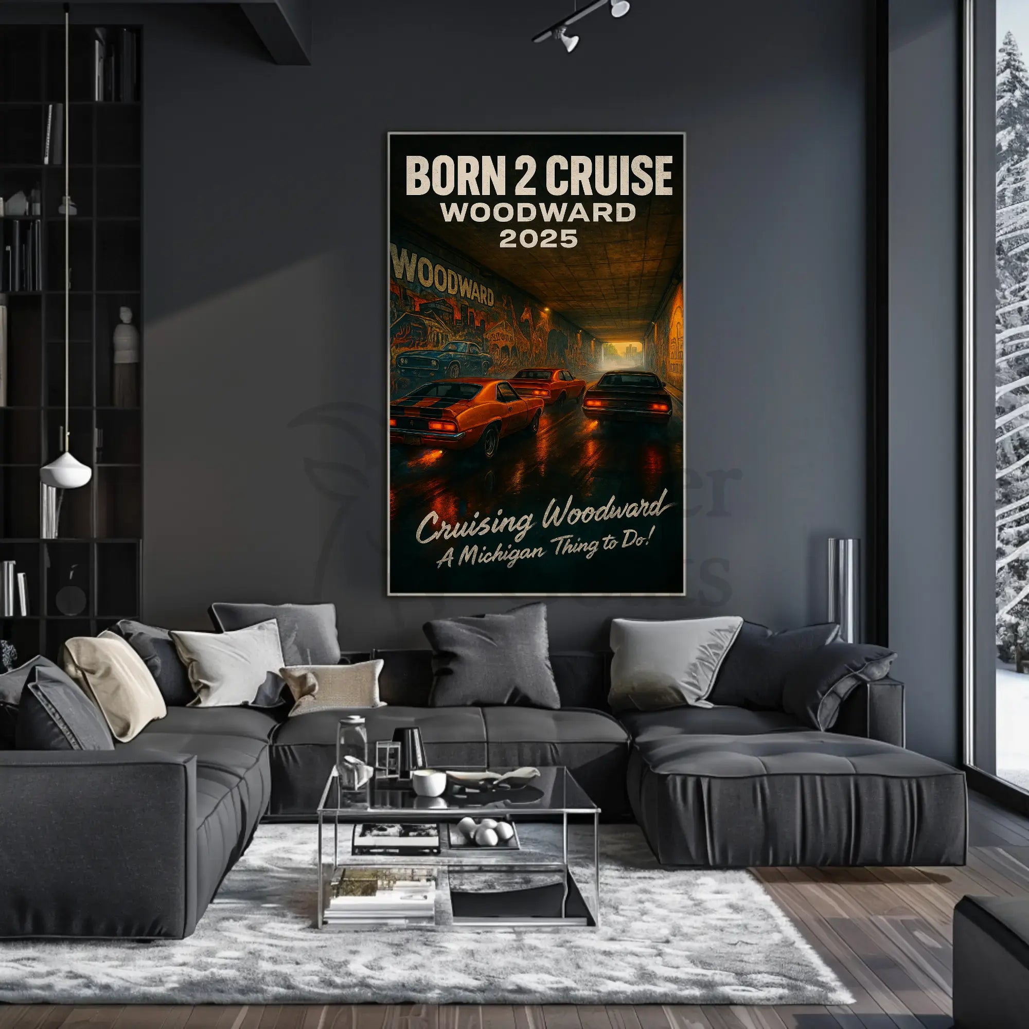 BORN 2 CRUISE WOODWARD 2025 Cultural or Heritage Poster PosterGoat