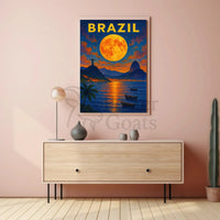 BRAZIL Rio de Janeiro Travel Poster PosterGoat