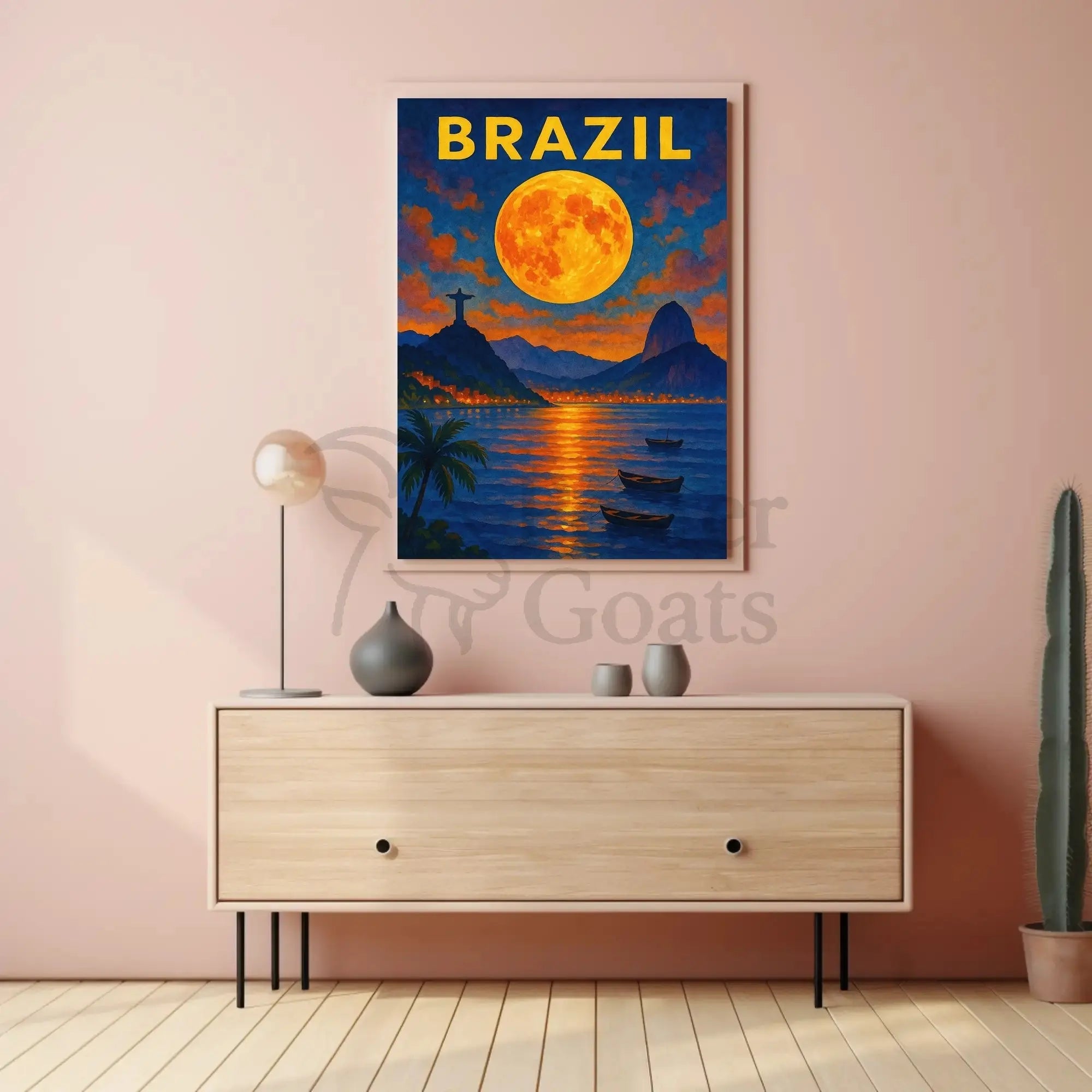 BRAZIL Rio de Janeiro Travel Poster PosterGoat