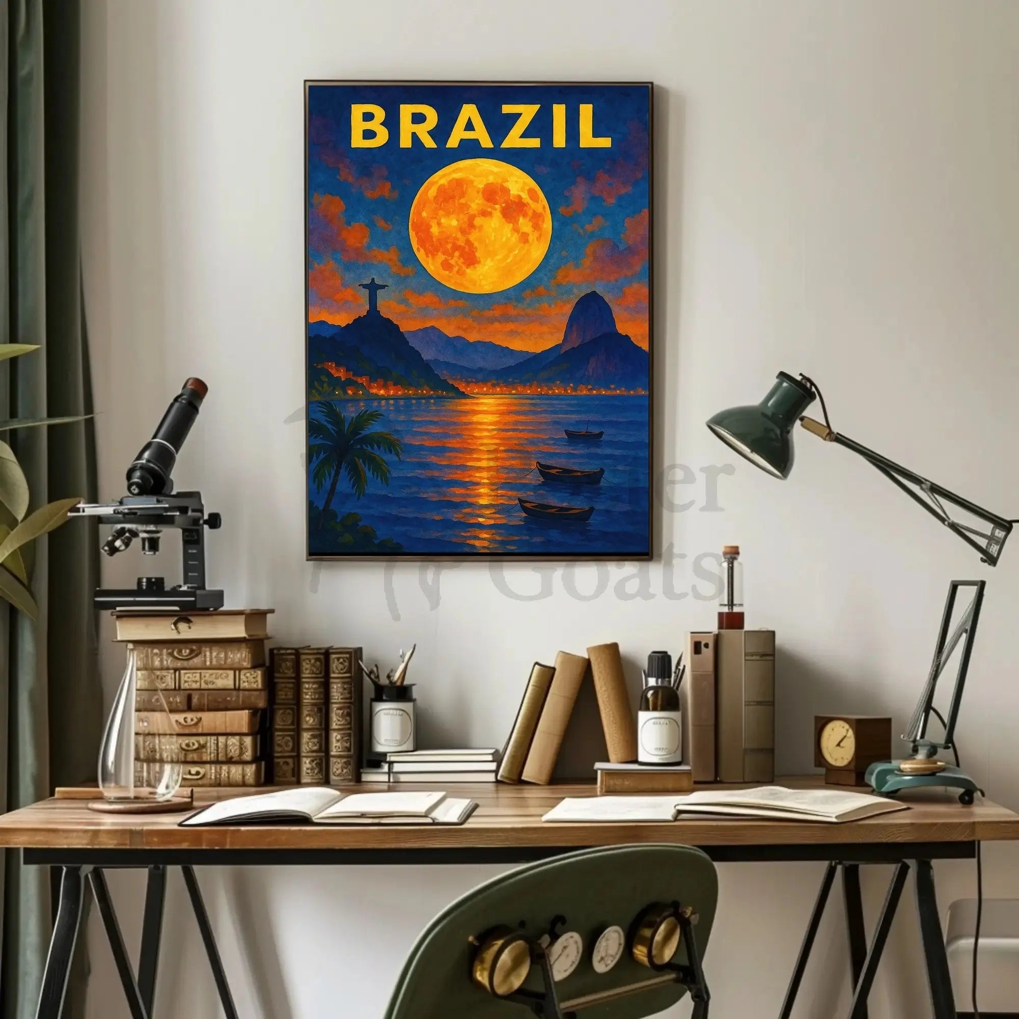 BRAZIL Rio de Janeiro Travel Poster PosterGoat